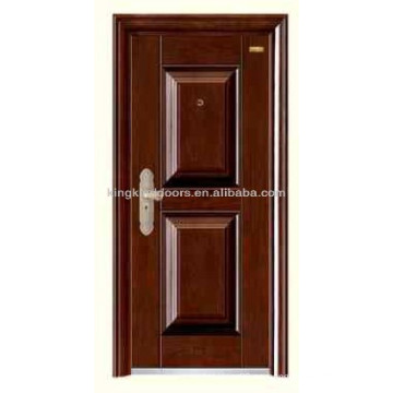 Acero inoxidable entrada puerta seguridad puerta KKD-302 para los diseños de la puerta